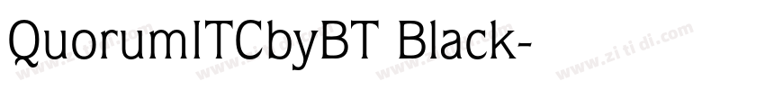 QuorumITCbyBT Black字体转换 QuorumITCbyBT Black字体转换